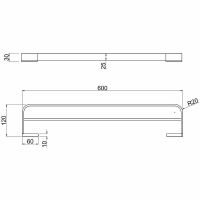 Полотенцедержатель Allen Brau Infinity Хром арт-6.21013-00 — фото 3, Полотенцедержатели