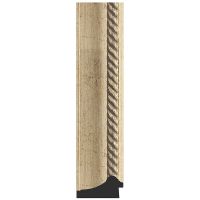 Зеркало Evoform Exclusive 93х63 с фацетом в багетной раме - Состаренное серебро с плетением 70 мм арт-BY 1172 — фото 2, Зеркала в ванную комнату