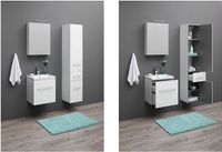 Шкаф пенал Aquanet Порто 35 R подвесной Белый арт-195732 — фото 6, Пеналы для ванной комнаты