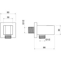 Товар: Шланговое подключение Aquatek Хром арт-AQ2463CR - фото 2 Шланговое подключение Aquatek Хром арт-AQ2463CR — фото 2, Шланговые подключения