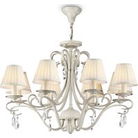 Люстра Maytoni Elegant Brionia Белая Бежевая арт-ARM172-08-G — фото 1, Люстры