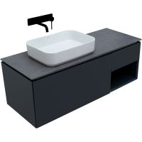Тумба под раковину Allen Brau Infinity 120 L подвесная Антрацит матовый арт-1.21006.AM — фото 13, Тумбы под раковину