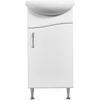 Тумба под раковину Stella Polar Волна 40 Белая арт-SP-00000230 — фото 2, Тумбы под раковину