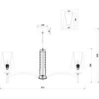 Товар: Люстра Maytoni Modern Krona Серая Никель арт-MOD076PL-08N - фото 6 Люстра Maytoni Modern Krona Серая Никель арт-MOD076PL-08N — фото 6, Люстры