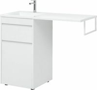 Тумба с раковиной Aquanet Токио 110 L Белая арт-239298 — фото 5, Тумбы с раковиной