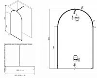 Товар: Душевая перегородка Abber Immer Offen 120 профиль Черный стекло прозрачное арт-AG64120B - фото 4 Душевая перегородка Abber Immer Offen 120 профиль Черный стекло прозрачное арт-AG64120B — фото 4, Душевые перегородки