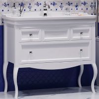 Тумба под раковину Opadiris Валери 105 Белая матовая арт-00-00006751 — фото 5, Тумбы под раковину