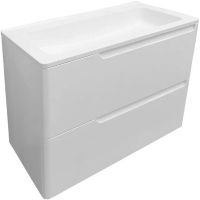 Тумба с раковиной Эстет Kare Luxe 70 подвесная Белая арт-ФР-00007073 — фото 1, Тумбы с раковиной