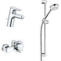 Комплект смесителей Kludi Pure Easy Хром арт-376850565 — фото 1, Готовые комплекты для ванной комнаты