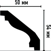 Карниз Decomaster 2400x54x50 мм арт-96627 — фото 3, Карнизы