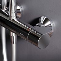 Душевая система AM.PM X-Joy с термостатом Хром арт-F0785A400 — фото 9, Душевые стойки