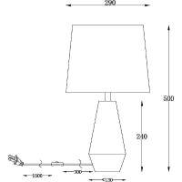 Настольная лампа Maytoni Table Floor Calvin Table Белая арт-Z181-TL-01-W — фото 7, Настольные лампы
