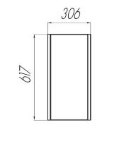 Подвесной шкаф Aquaton Брук 30 Дуб феррара арт-1A202503BCDF0 — фото 7, Шкафы для ванной