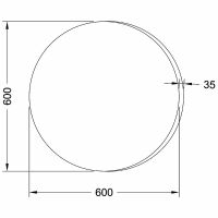 Зеркало SanVit Арт 60 с подсветкой с инфракрасным выключателем арт-zart60 — фото 4, Зеркала в ванную комнату