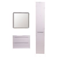 Тумба под раковину Style Line Бергамо 60 подвесная Белая антискрейч арт-СС-00002316 — фото 5, Тумбы под раковину