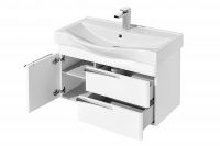 Тумба под раковину Aquaton Беверли 80 подвесная Белый глянец арт-1A235501BV010 — фото 3, Тумбы под раковину