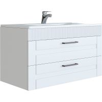 Тумба с раковиной SanVit Турин-2 120 подвесная Белая арт-kturin2120 — фото 11, Тумбы с раковиной