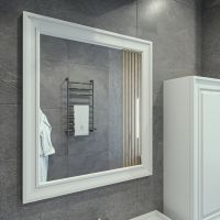 Зеркало Caprigo Ponza 80 Белое матовое арт-13532-B231 — фото 2, Зеркала в ванную комнату