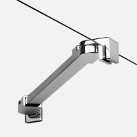 Душевой уголок New Trendy New Soleo Chrome 80х120 профиль Хром стекло прозрачное арт-D-0140A/D-0151B — фото 5, Прямоугольные душевые уголки