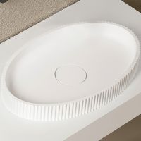 Раковина-чаша Abber Stein 50 Белая арт-AS2603 — фото 2, Раковины накладные