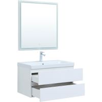 Комплект мебели для ванной Aquanet Беркли 80 подвесной Белый глянец арт-306360 — фото 4, Комплекты мебели для ванной
