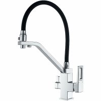 Смеситель для кухни Gappo G18 Хром Черный арт-G4318 — фото 1, Смесители для кухни