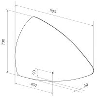 Зеркало Континент Jazz 900х700 с подсветкой с сенсорным выключателем арт-ЗЛП617 — фото 11, Зеркала в ванную комнату