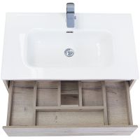 Тумба под раковину BelBagno Kraft 80 подвесная Rovere Galifax Bianco арт-KRAFT-800-1C-SO-RGB — фото 8, Тумбы под раковину