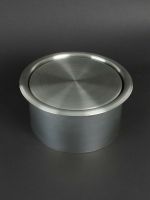 Обруч для отверстия в рабочий стол Nofer с крышкой Сатин арт-09008.S — фото 2, Прочие аксессуары и комплектующие