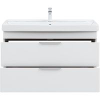 Тумба под раковину Aquanet Ирис new 100 подвесная Белый глянец арт-339280 — фото 6, Тумбы под раковину