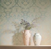 Товар: Обои Milassa Swan Флизелин (1*10,05) Бирюзовый/Бежевый, Дамаск арт-SW3 006 - фото 2 Обои Milassa Swan Флизелин (1*10,05) Бирюзовый/Бежевый, Дамаск арт-SW3 006 — фото 2, Обои для стен