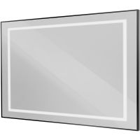 Зеркало BelBagno Kraft 120 с подсветкой Черное с сенсорным выключателем арт-SPC-KRAFT-1200-800-SENS-NERO — фото 8, Зеркала в ванную комнату