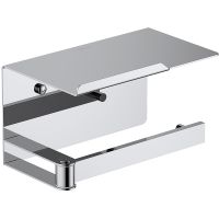 Держатель туалетной бумаги Aquatek Лира с полкой Хром арт-AQ4929CR — фото 1, товары