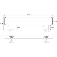 Полотенцедержатель Bemeta Via двойной Хром арт-135004082 — фото 2, Полотенцедержатели
