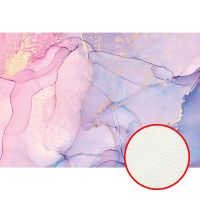 Фреска Ortograf Fluid art 34044 Фактура флок FLK Флизелин (4*2,7) Сиреневый/Розовый/Золото, Абстракция арт-34044 (флок FLK) — фото 1, Фрески