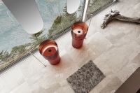 Раковина Abber Kristall 45 Коричневая арт-AT2701Opal — фото 3, Раковины напольные