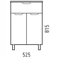 Товар: Тумба Corozo Лея 50 Белая арт-SD-00001510 - фото 5 Тумба Corozo Лея 50 Белая арт-SD-00001510 — фото 5, Комоды и тумбы для ванной комнаты