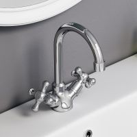 Смеситель для раковины Damixa Retro Хром арт-230210000 — фото 5, Смесители для раковины