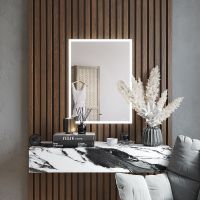 Зеркало Bond Cube 60x80 с подсветкой с сенсорным выключателем арт-M44ZE-6080 — фото 2, Зеркала в ванную комнату