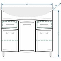 Товар: Тумба под раковину Stella Polar Концепт 90 Белая арт-SP-00000132 - фото 5 Тумба под раковину Stella Polar Концепт 90 Белая арт-SP-00000132 — фото 5, Тумбы под раковину