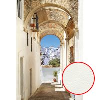 Фреска Ortograf Городской пейзаж 4224 Фактура флок FLK Флизелин (1,8*2,7) Белый/Бежевый, Город арт-4224 (флок FLK) — фото 1, Фрески