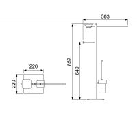 Напольная стойка Timo Selene Черный арт-14085/03 — фото 4, Стойки - набор держателей