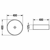 Раковина-чаша Vincea 40 Золото арт-VBS-5GL05 — фото 3, Раковины накладные