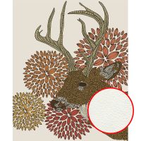 Фреска Ortograf Животные 9634 Фактура флок FLK Флизелин (2,2*2,7) Бежевый/Коричневый/Розовый, Животные/Абстракция арт-9634 (флок FLK) — фото 1, Фрески