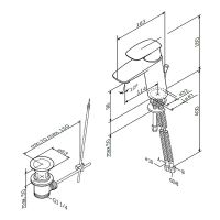 Смеситель для раковины AM.PM Spirit V2.1 с донным клапаном Хром арт-F71A82100 — фото 9, Смесители для раковины