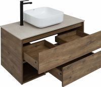 Товар: Тумба с раковиной STWORKI Карлстад 90 подвесная Дуб рустикальный арт-425505 - фото 6 Тумба с раковиной STWORKI Карлстад 90 подвесная Дуб рустикальный арт-425505 — фото 6, Тумбы с раковиной