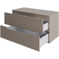 Тумба под раковину Orange Line 100 подвесная Латте матовый арт-Li-100TuLMDF — фото 3, Тумбы под раковину