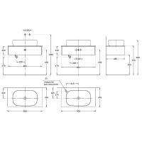 Тумба под раковину Kerama Marazzi Magica 90 MA.90.1\MGR.M подвесная Утренний серый матовый арт-MA.90.1\MGR.M — фото 6, Тумбы под раковину