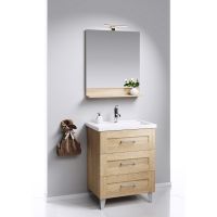 Зеркало Aqwella Фостер 70 Дуб сонома арт-FOS0207DS — фото 2, Зеркала в ванную комнату