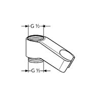 Держатель ручного душа Kludi Хром арт-6053905-00 — фото 2, Держатели для душа